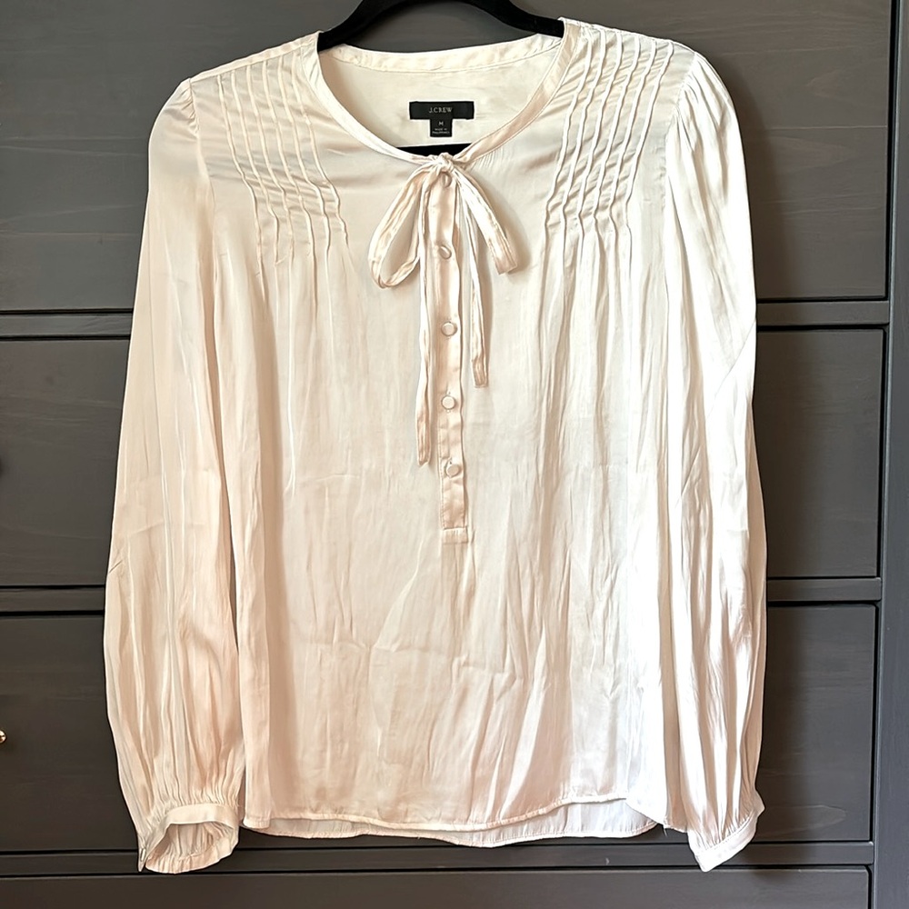 Cream blouse from J Crew